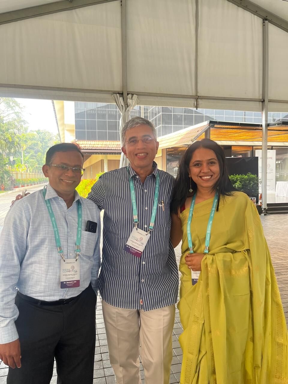 Dr Prakashini with Dr Ramesh Jois and Dr B G Dharmanand at RheumaConnect